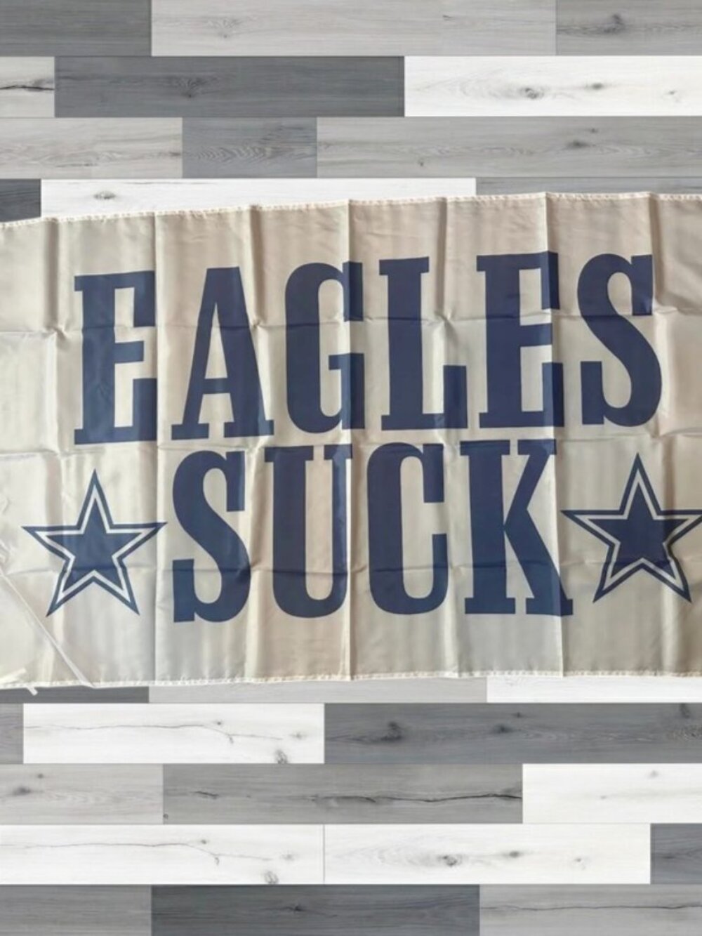 Dallas Cowboys Eagles Suck White 3x5 Flag Banner
